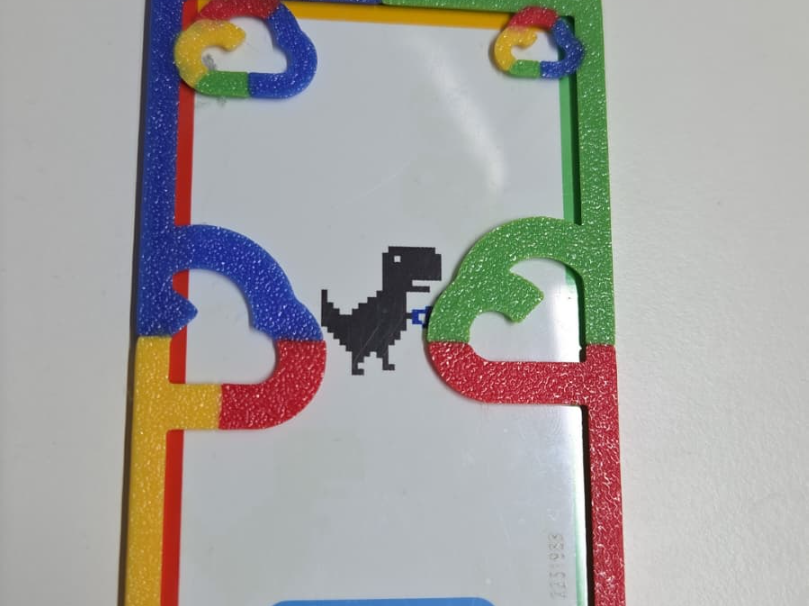 Google cloud Badge holder with colors 