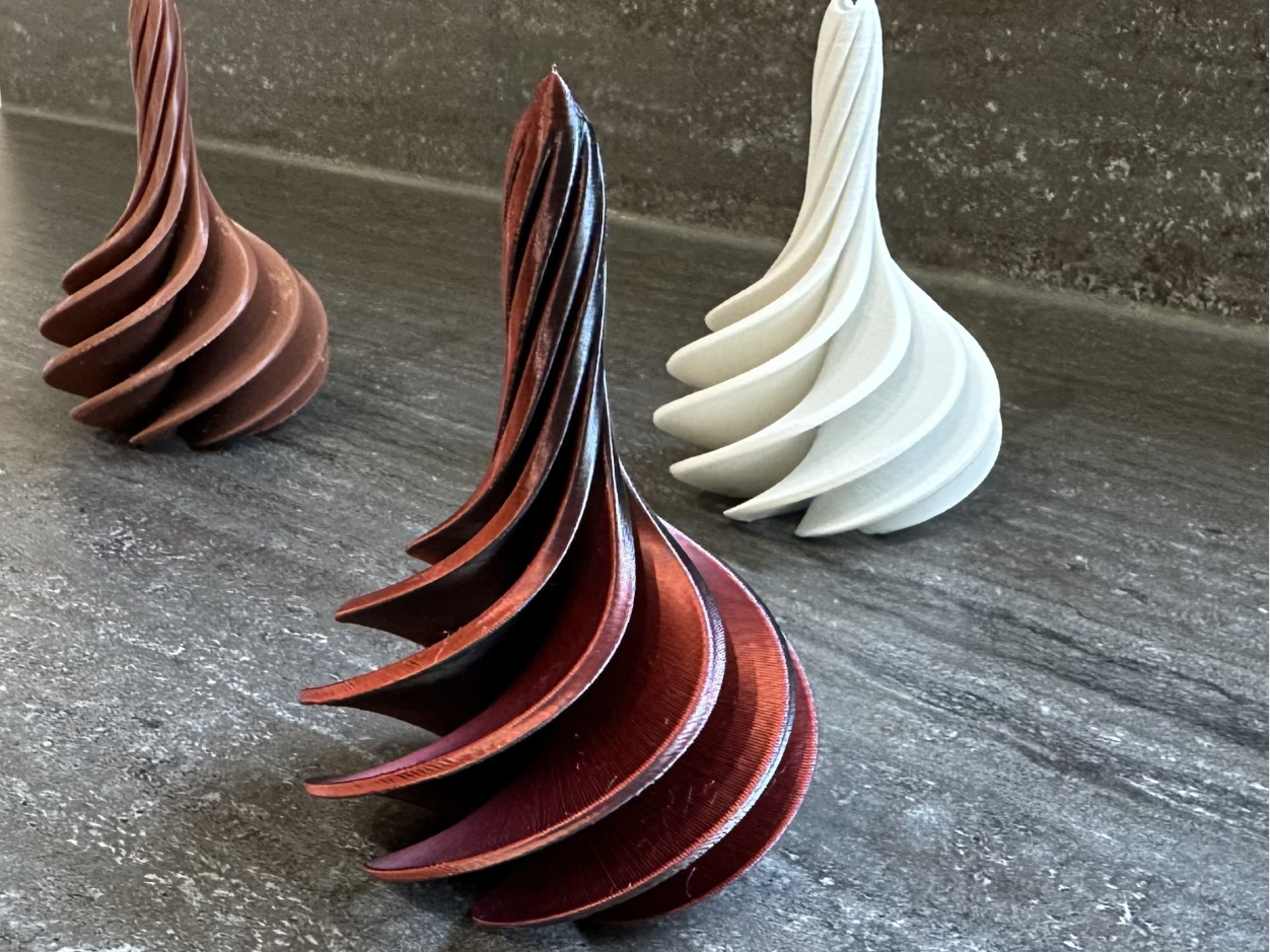 Weihnachtsbaumschmuck Spirale