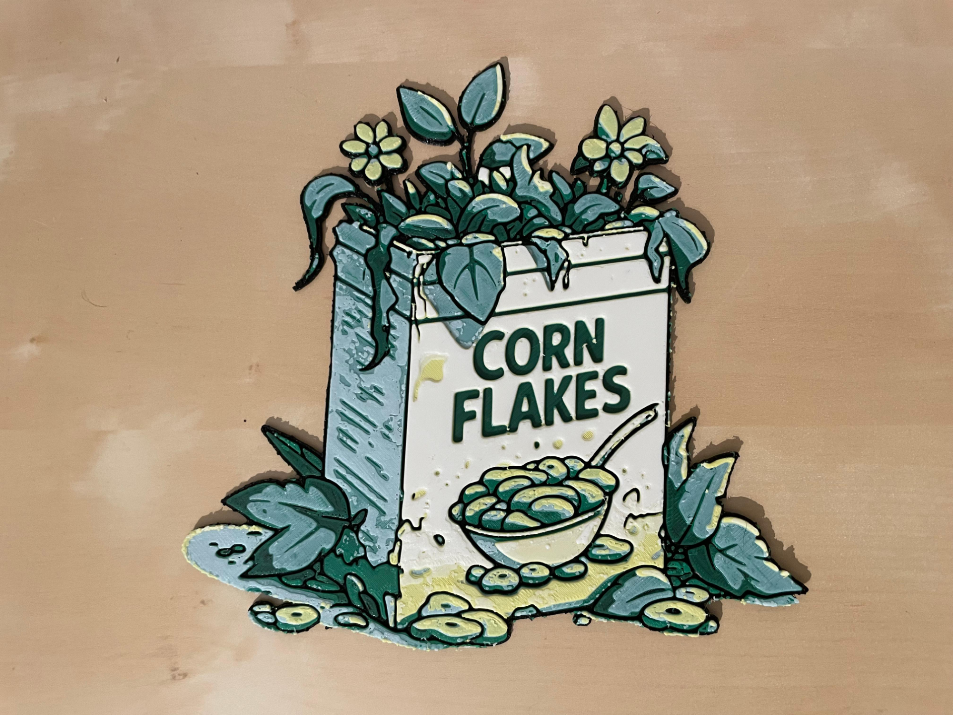 Hueforge Overgrown Cereal Box