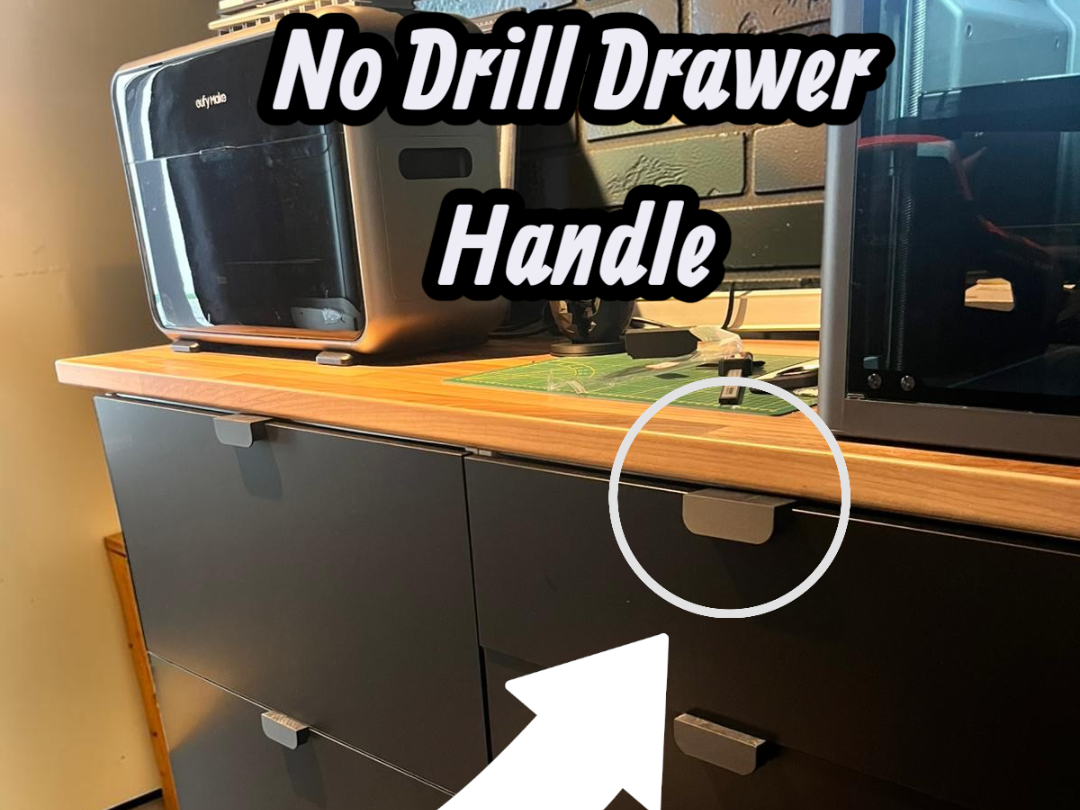 Cabinet & Drawer Handle – No Screws Required