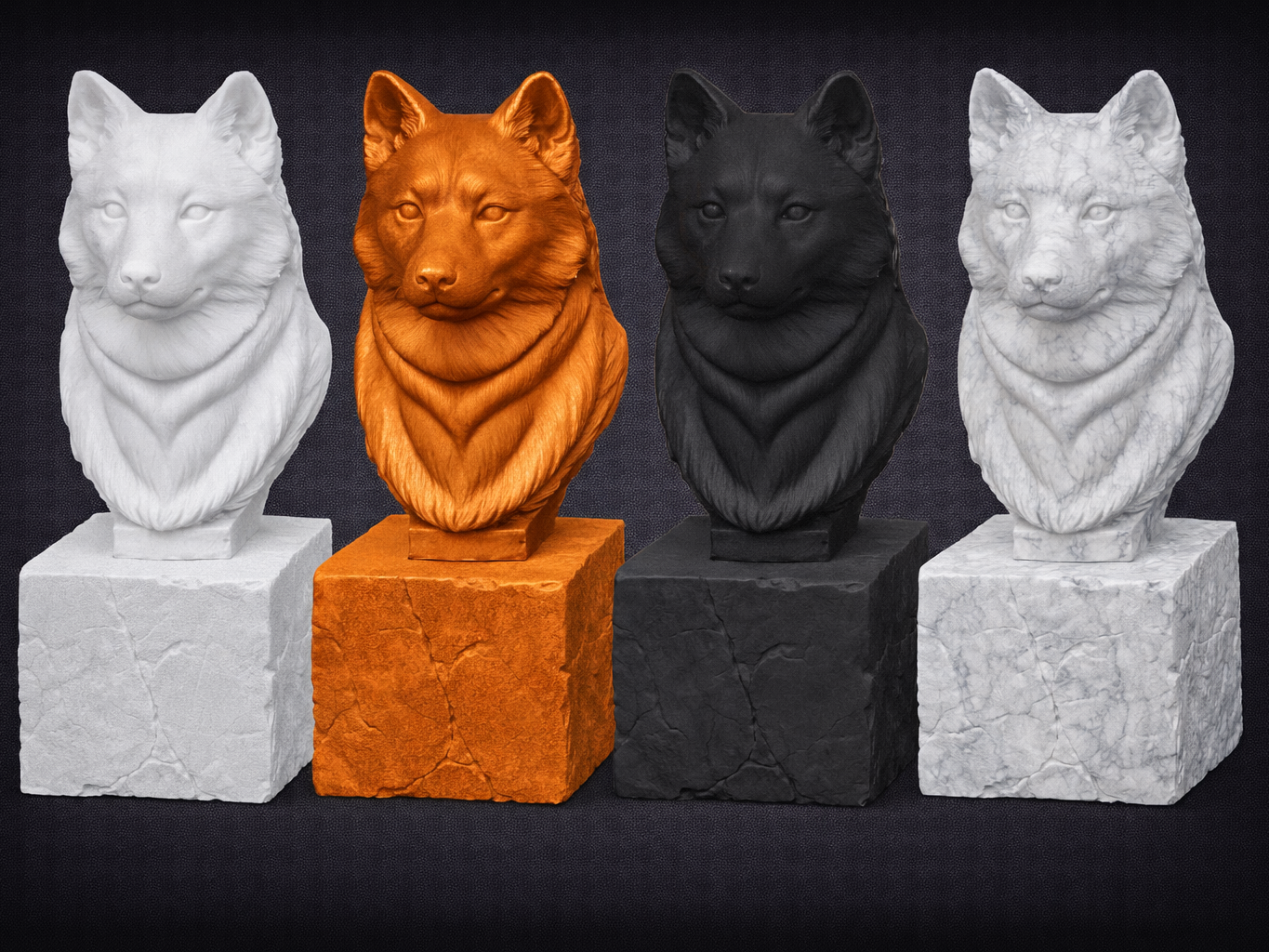 Dog Bust - Shiba Inu
