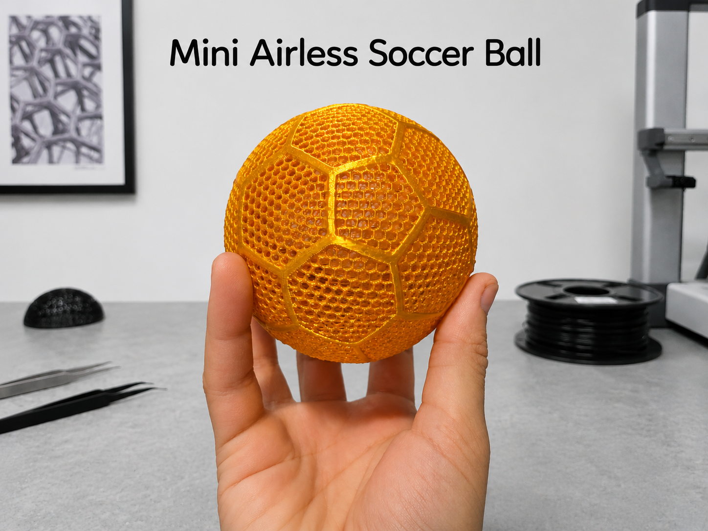 Mini Airless Soccer Ball (Made By A Kid)