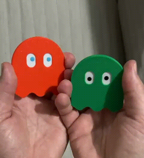 Movable-Eye Pac-Man Ghost