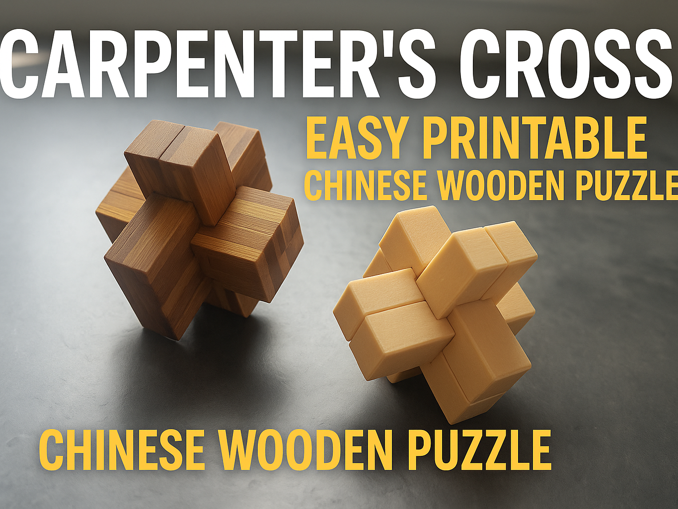 Croix Charpentier – Casse-tête bois chinois Puzzle