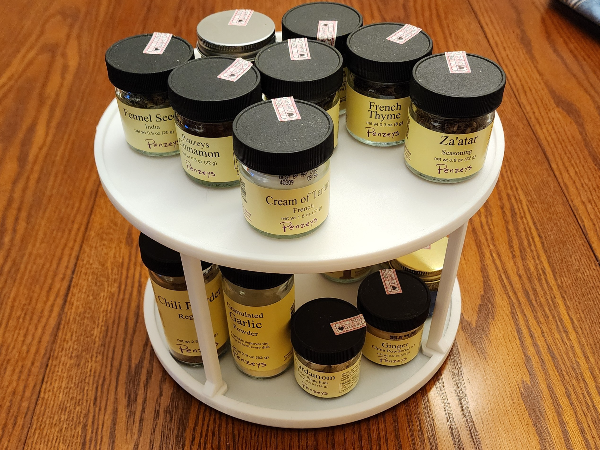 Spice Rack / Lazy Susan and Bottle Retainer Ledge