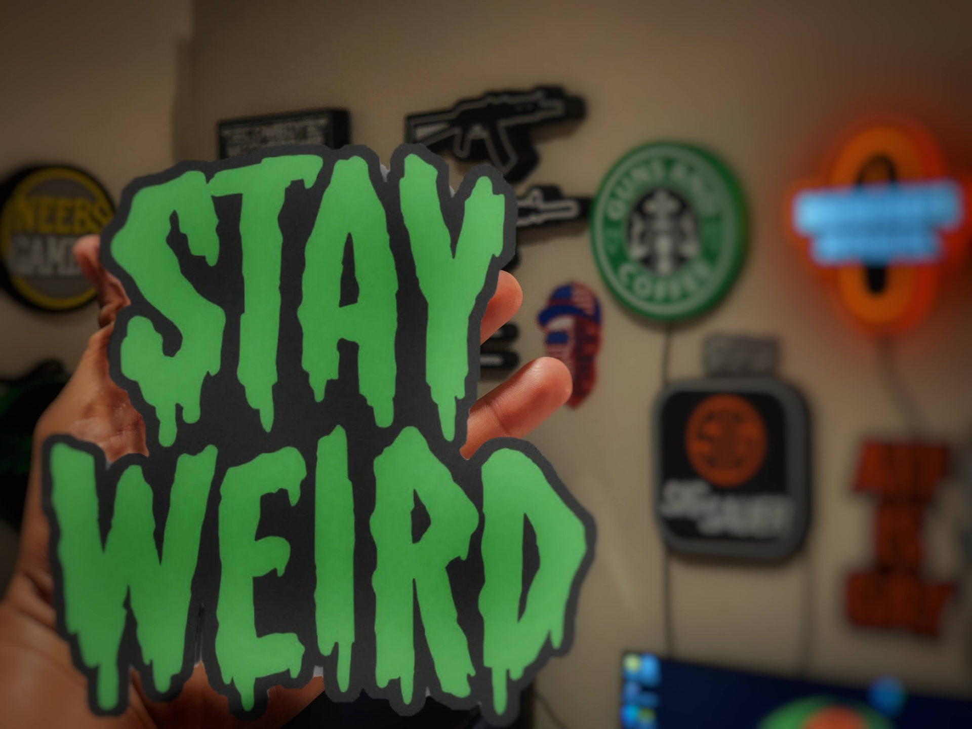 Stay Weird 2D Wall Art