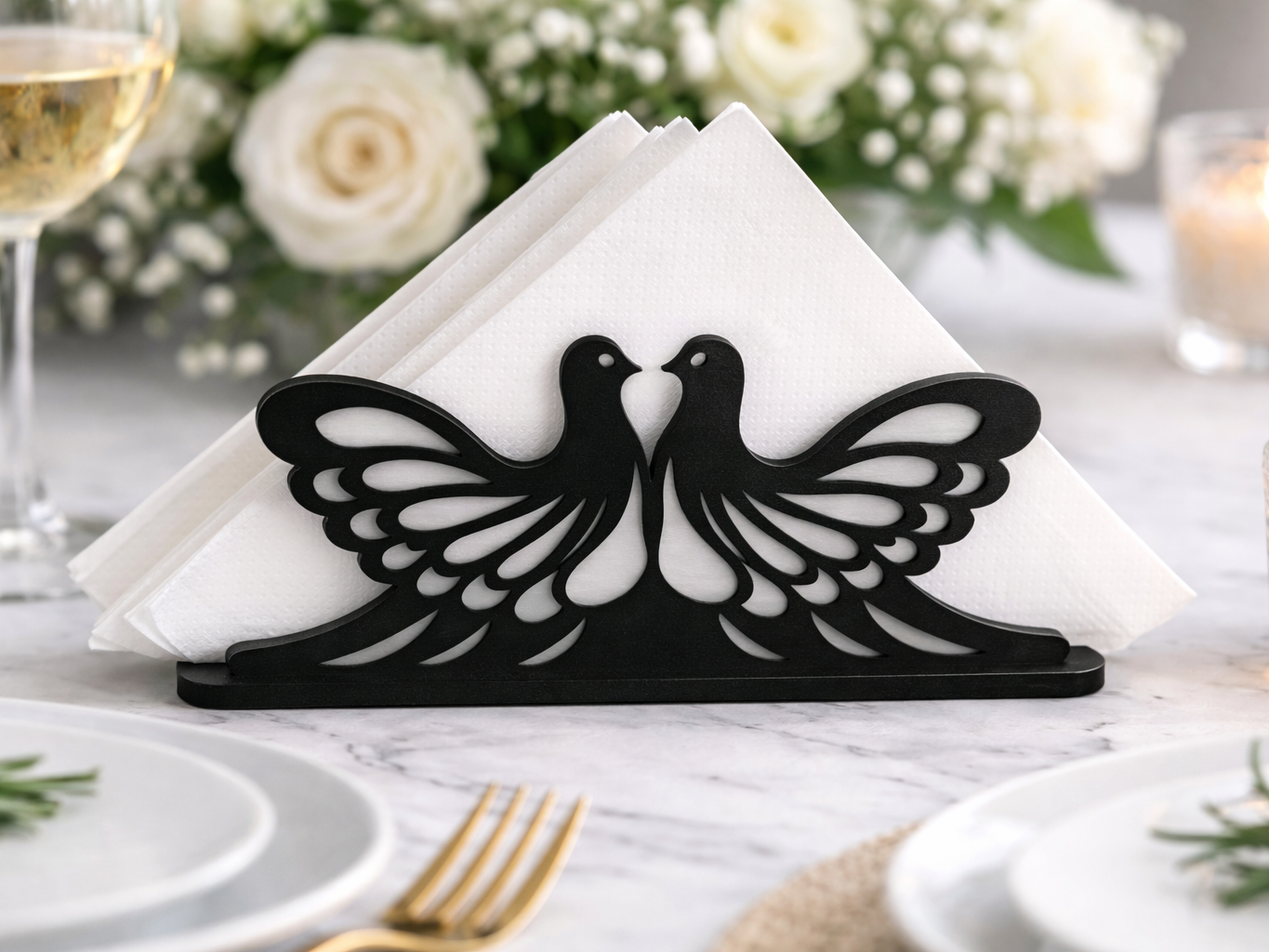 Kanatlı Güvercin Peçete Tutucu – Napkin Holder