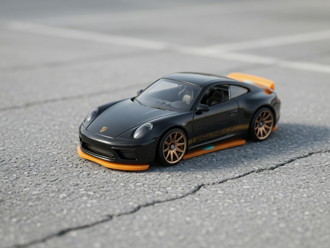 rajout carrosserie  hotwheels Porsche 911 carrera