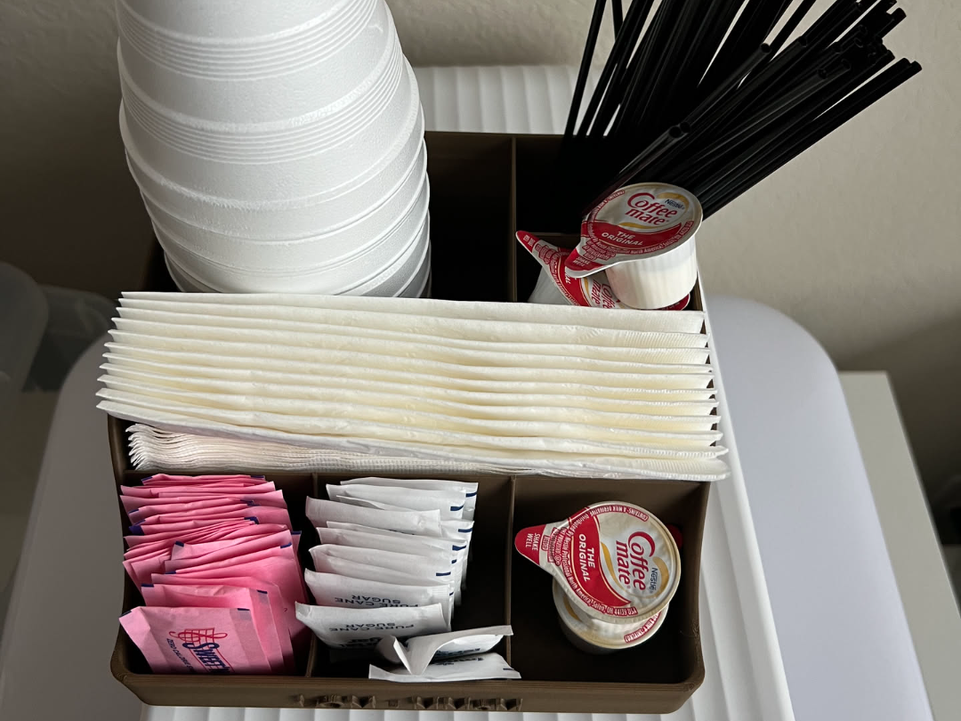 Coffee Station and Coffee Creamer Caddy