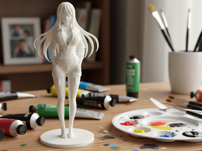 Anime Girl in Shorts – Figurine