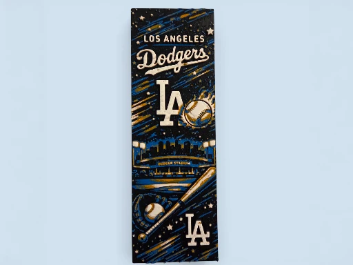 LA Dodgers MLB 50mm by 150mm Bookmark