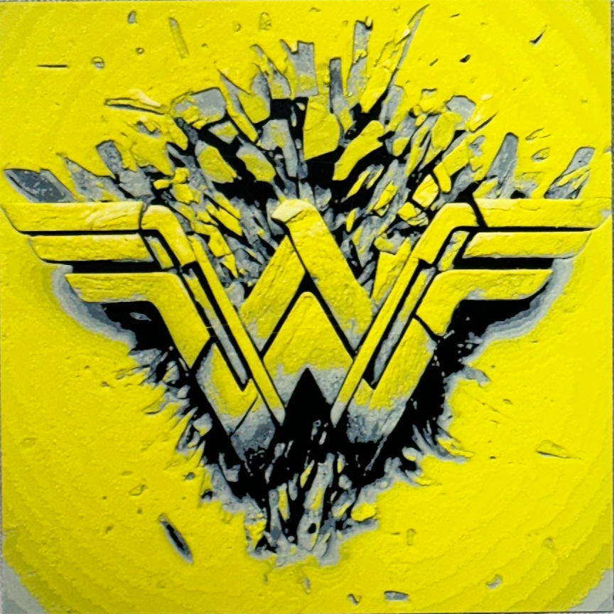 Wonder Woman Logo Hueforge Desk/Wall Decor