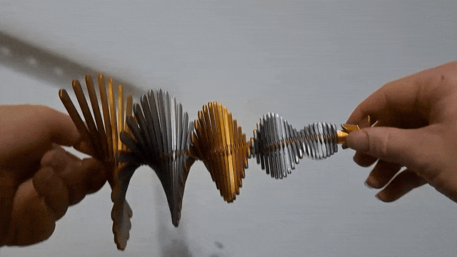 Linked Helix Christmas Tree(Kinetic DNA Art Piece)