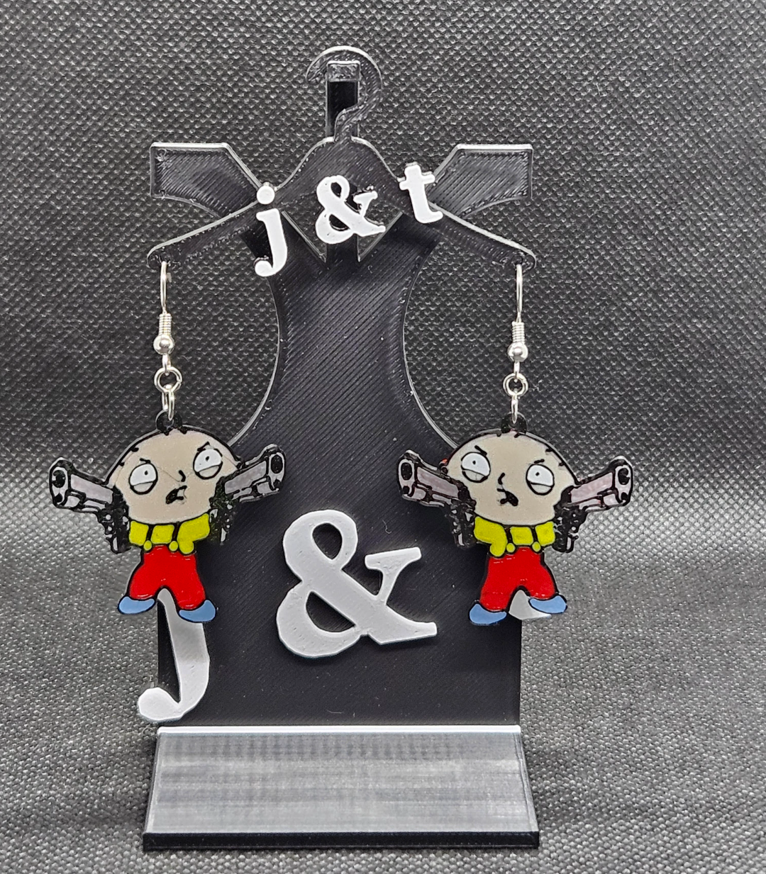 Stewie 2-GUNS earrings