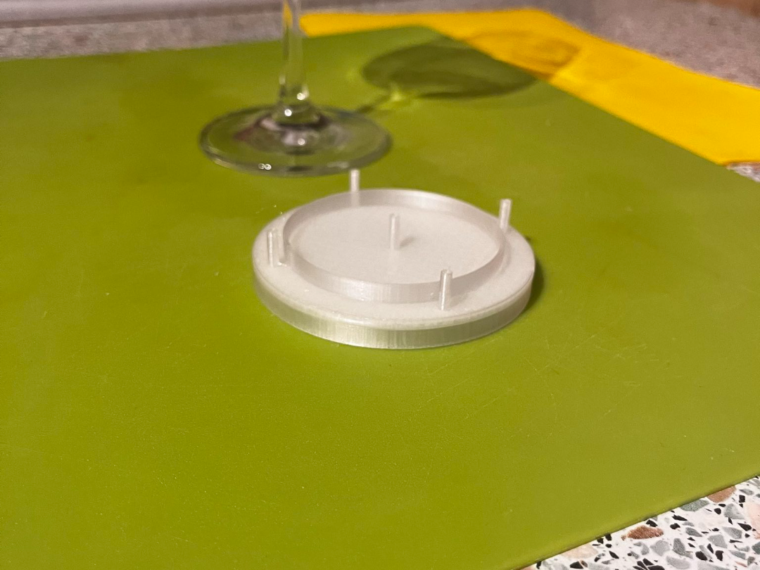 Wineglass stand and cap