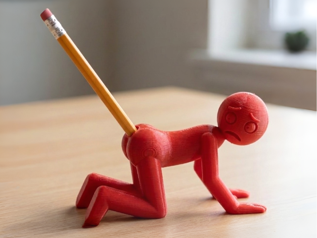 Funny Stickman Pen Holder