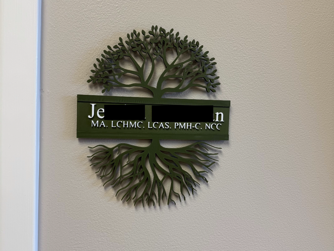 Tree of Life Customiazable Office Door Name Plate