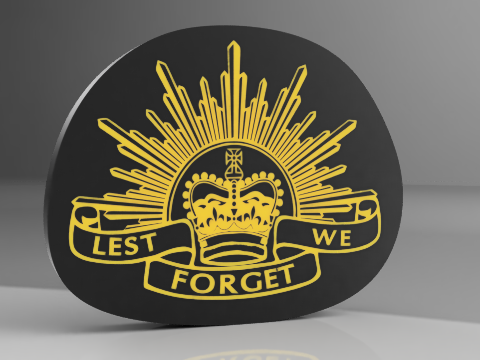 Lest we forget Anzac day rising sun Lightbox