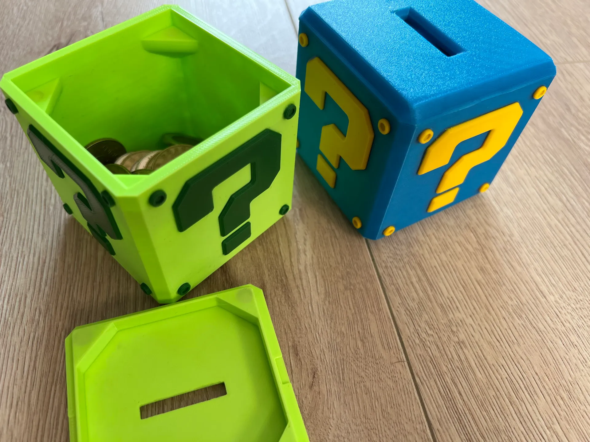 Mario Piggy Bank with embedded magnets