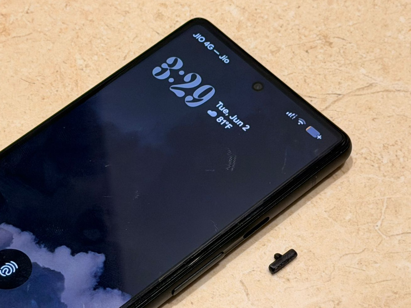 Google Pixel 6A power button