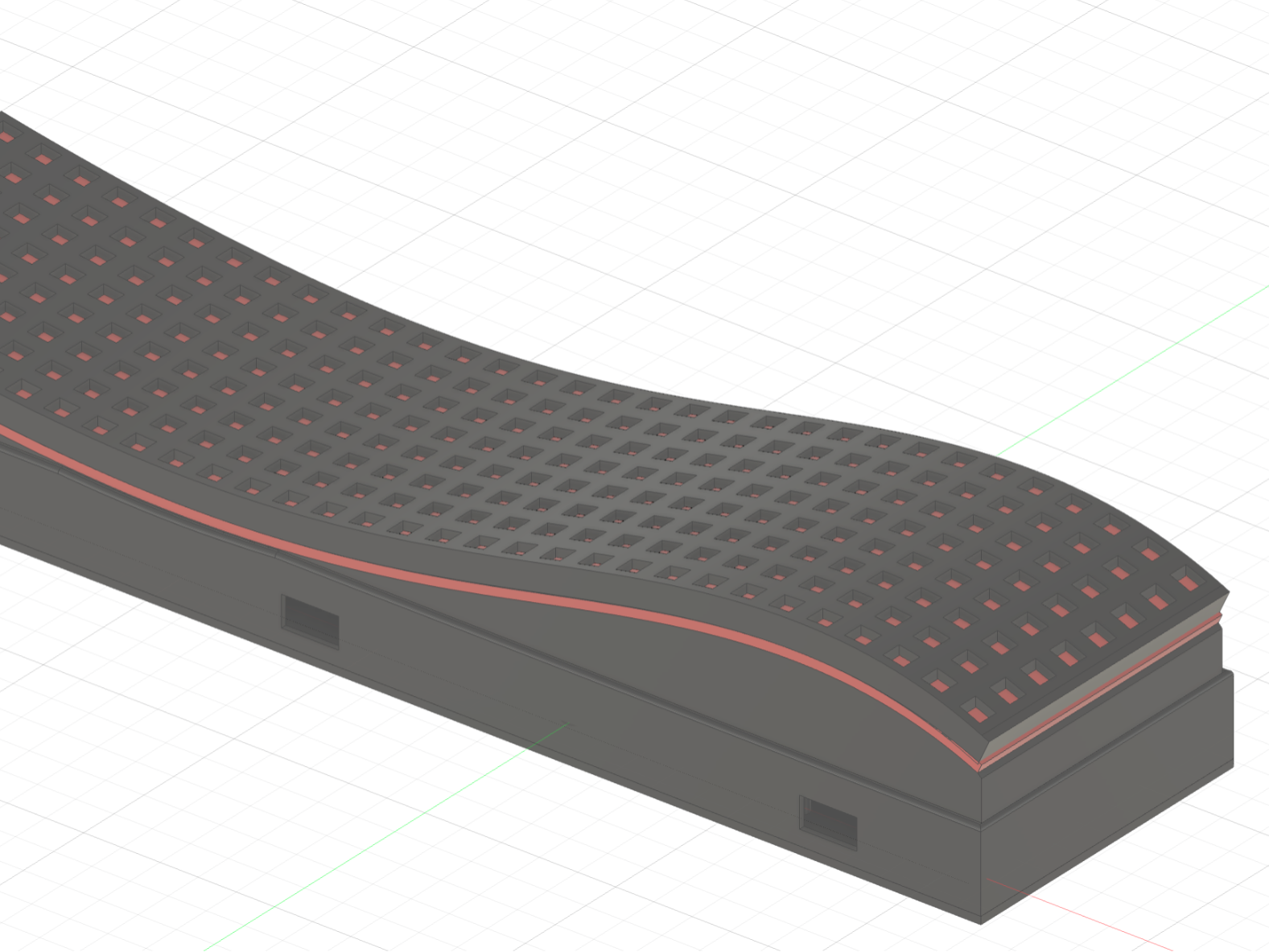Wave Case for w2812b 5050 Pixelmatrix 8x8 8x32