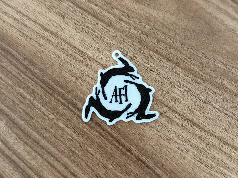 AFI (A Fire Inside) keychain logo