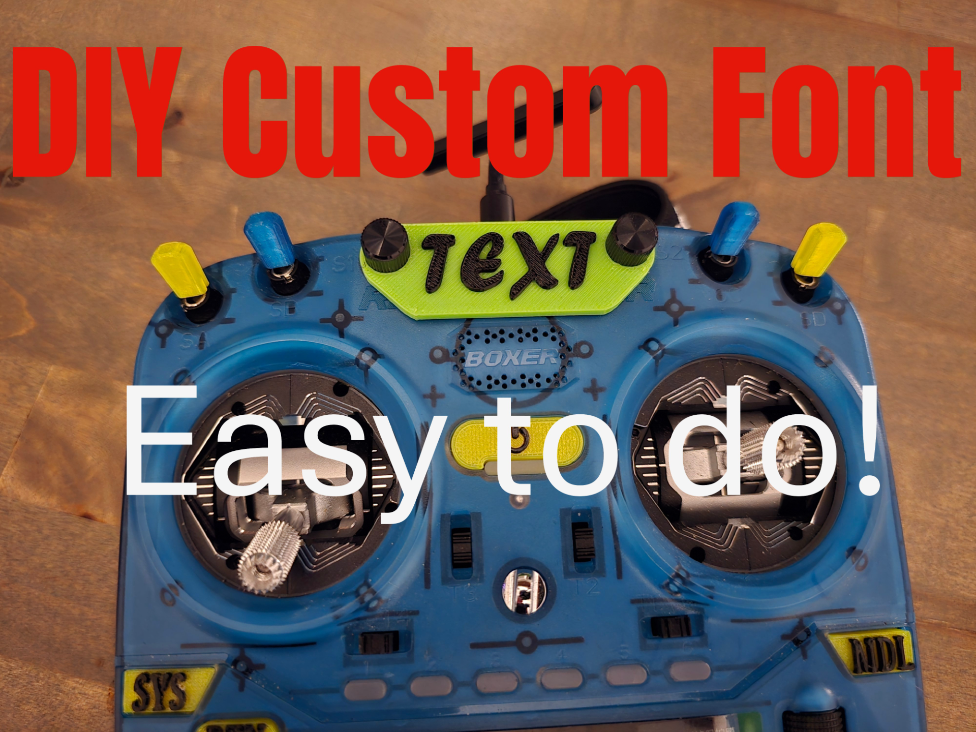 Radiomaster Boxer Custom Name Tag