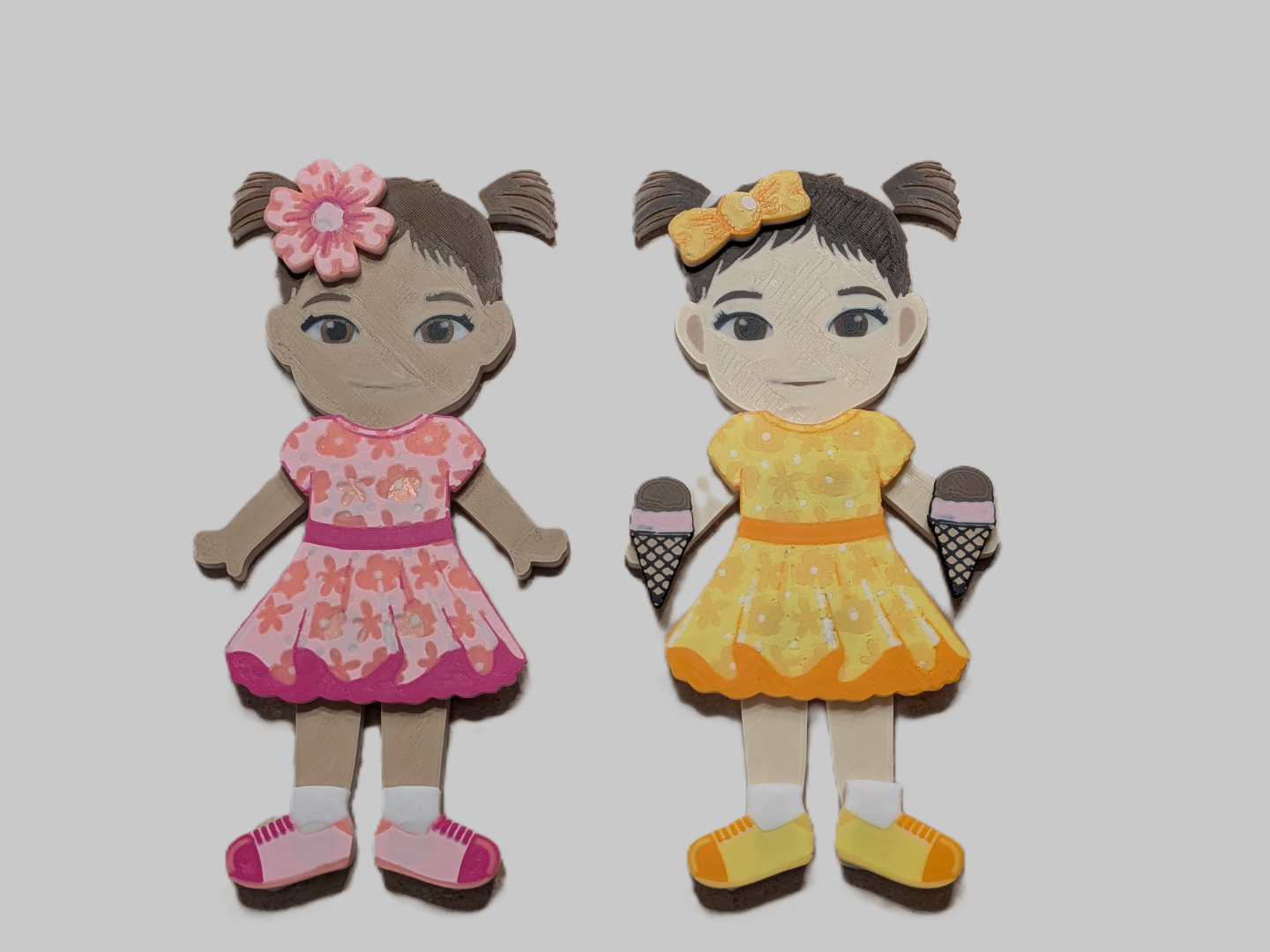 Paper Doll with Pig Tails
