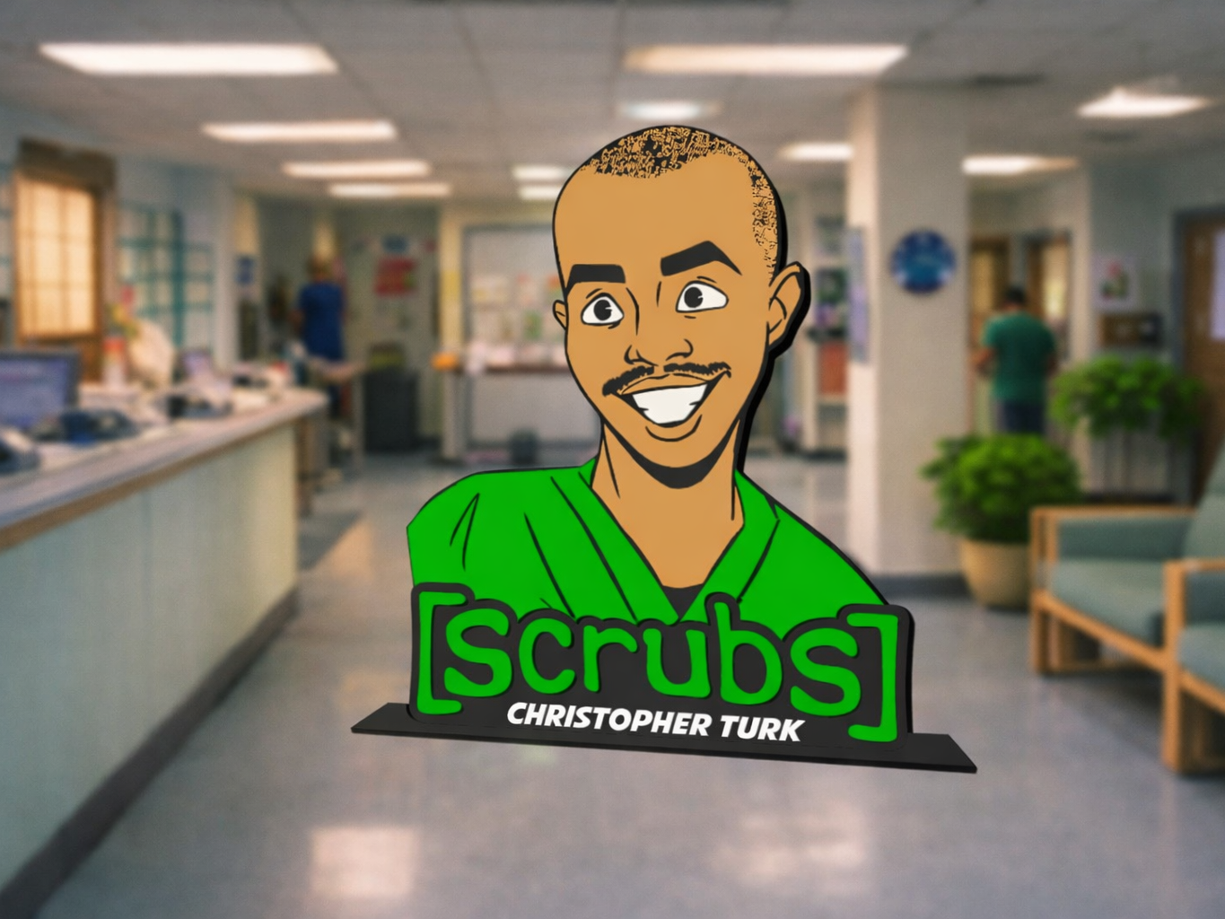 Scrubs "Turk" Table Stand
