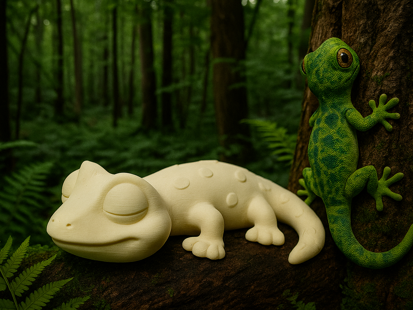 Geko che dorme