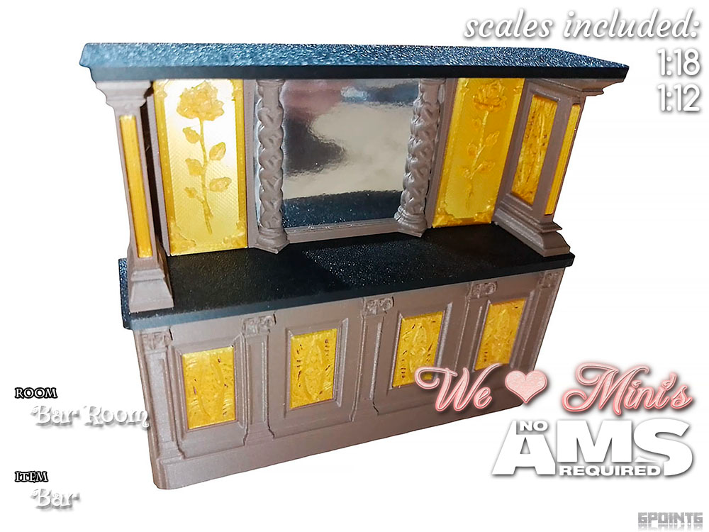 WLM - Bar & Pub Back Table Cabinet