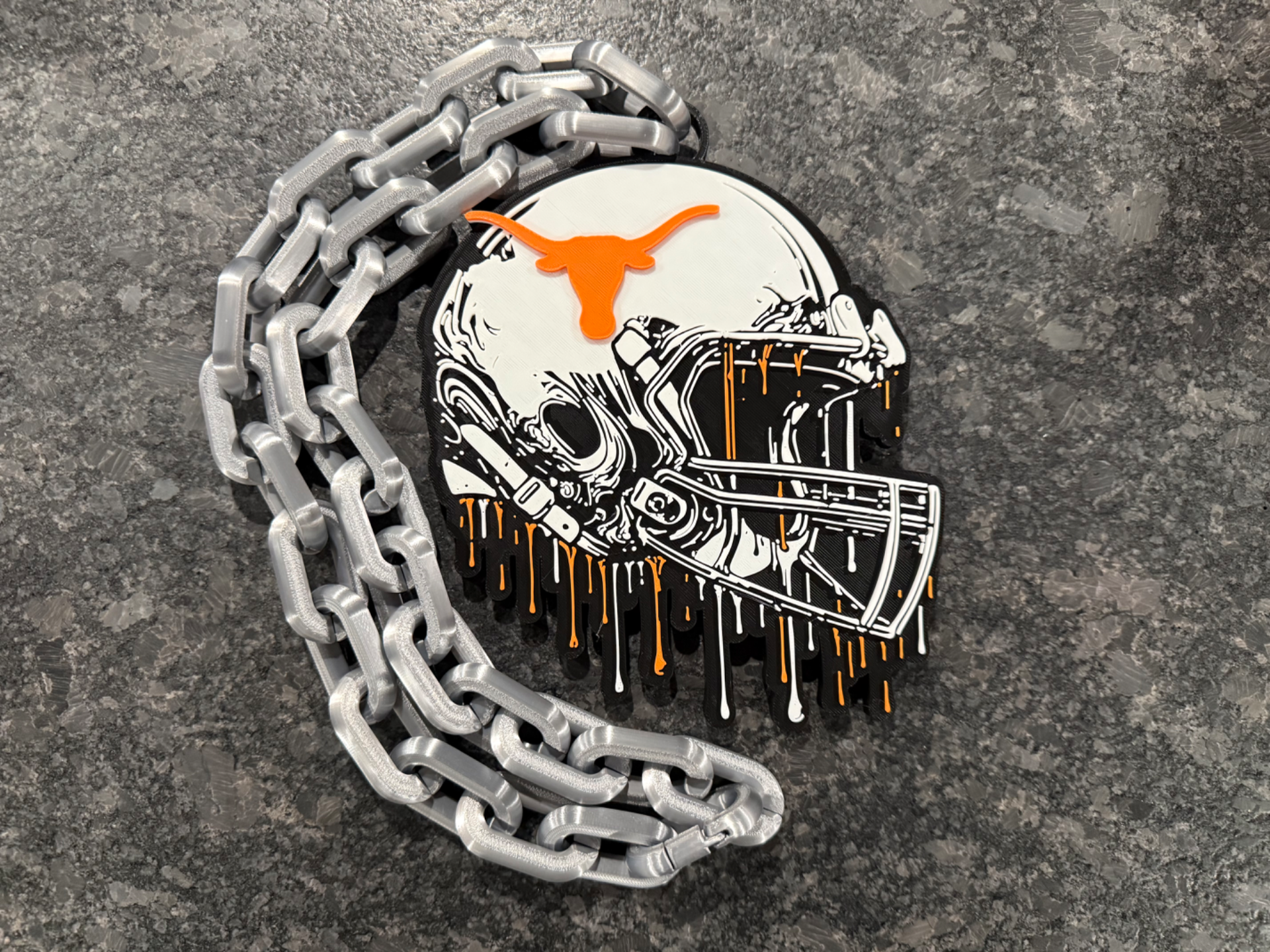 Texas Longhorn Helmet Drip Hype Chain