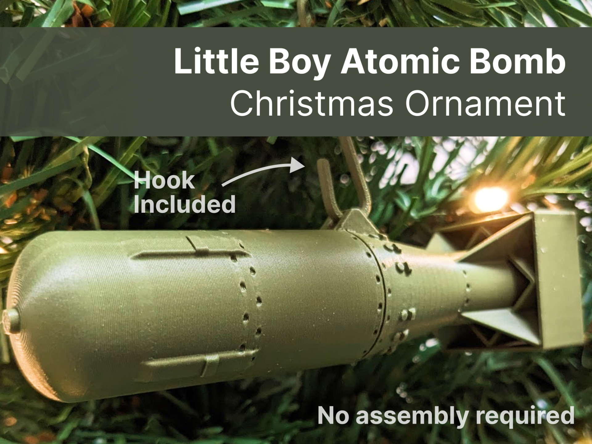 Little Boy | Christmas Ornament | 1st Atomic Bomb*