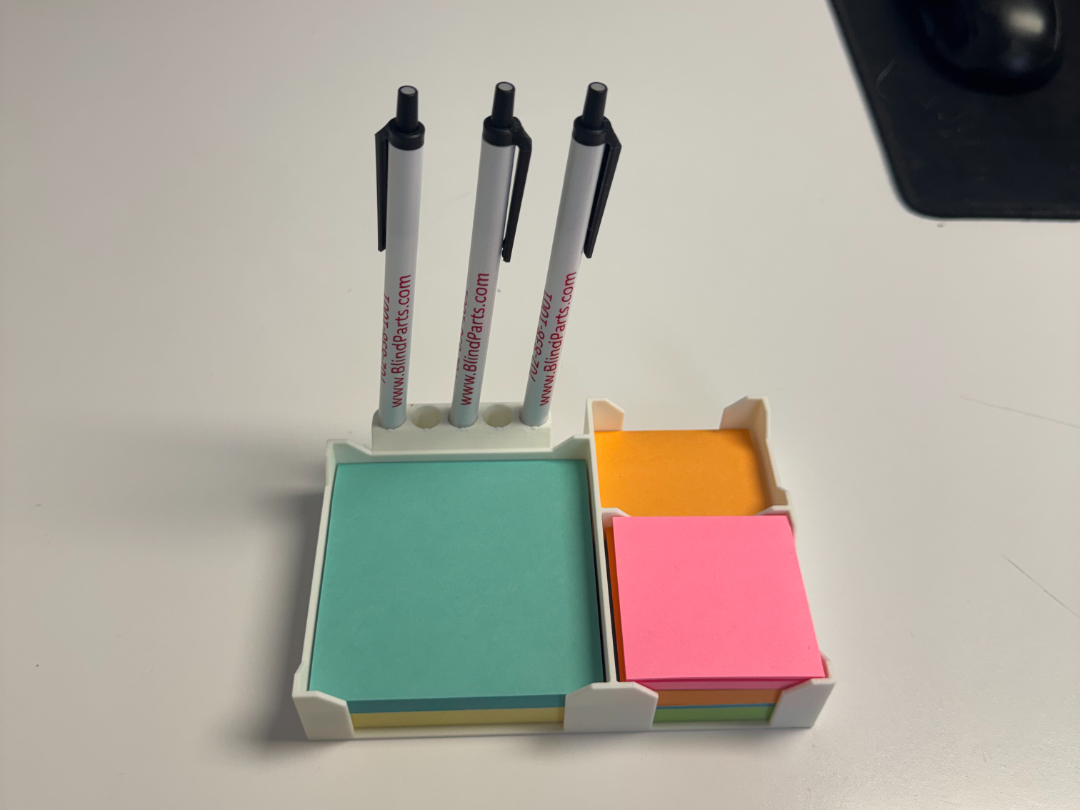 Post It Note Pen Holder