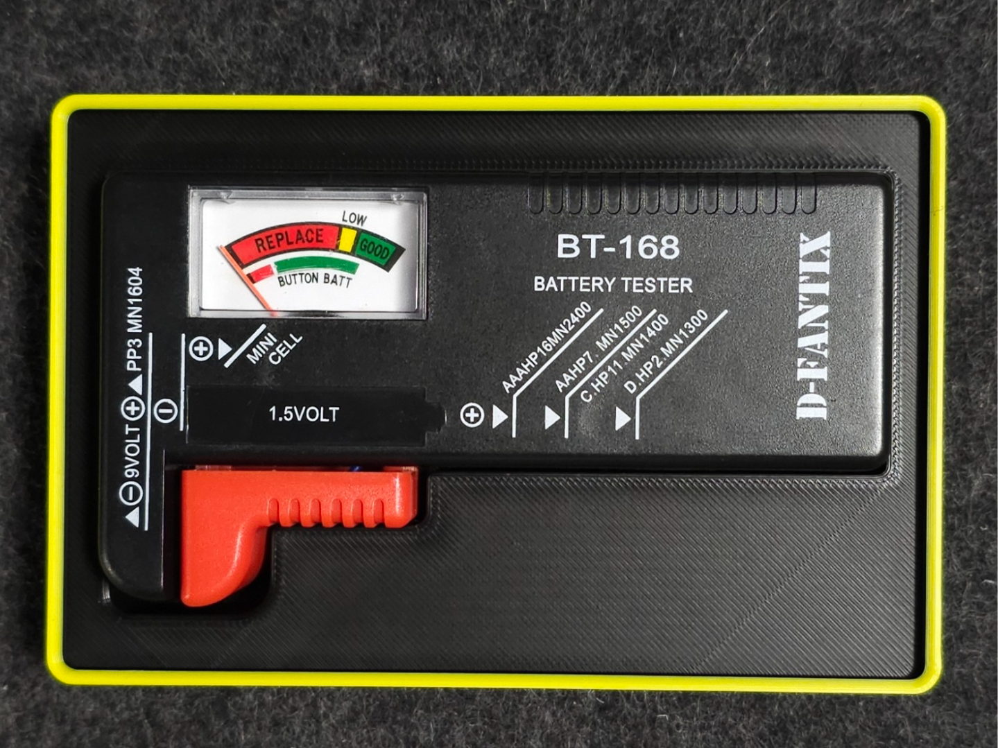 Gridfinity 2x3 Battery Tester Holder