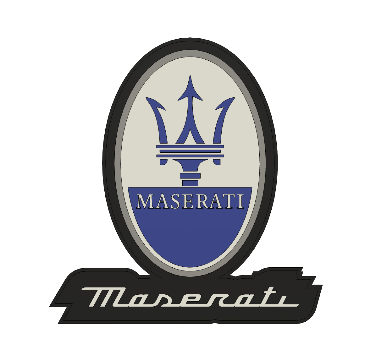 Maserati logo sign - ams