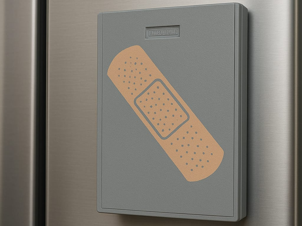 Magnetisch Wundpflaster Box für den Kühlschrank