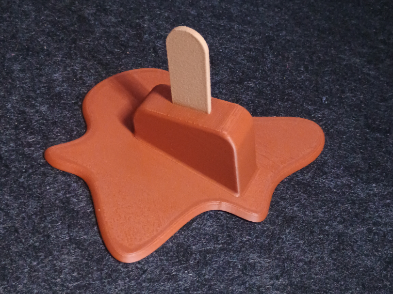 ice lolly thrown melted fridge magnet