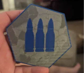 Coaster for Ammunition and Weapon Fans