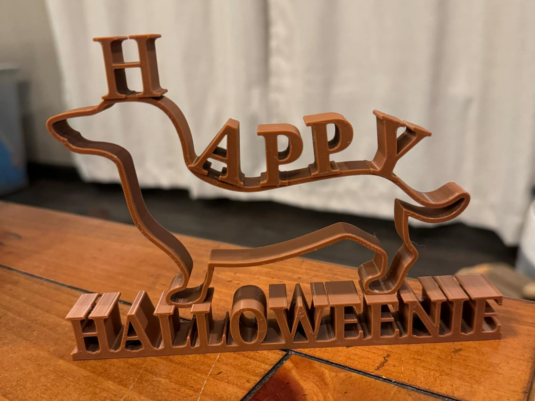 Happy Halloweenie Decoration