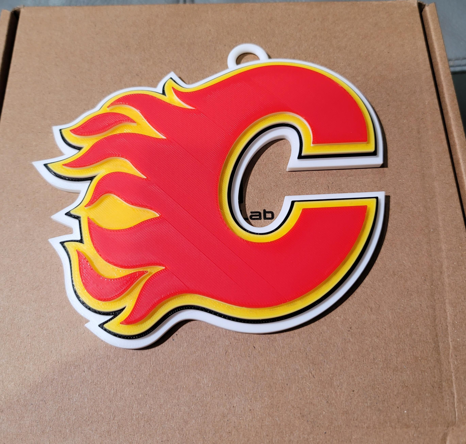 CALGARY FLAMES 3D Logo 180mm series