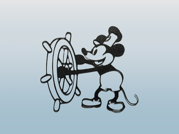 Wall Art-Disney Steamboat Willie Mickey Mouse