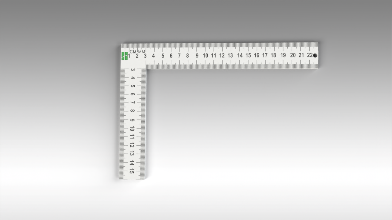 SIMPLE RIGHT ANGLE METRIC 160mm x 230mm