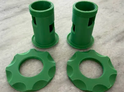 Brick Wreath Connectors with holes for electronics
