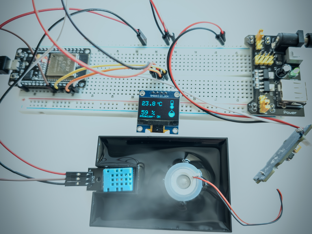 Atomizer and Humidity/Temperature Sensor Testbench