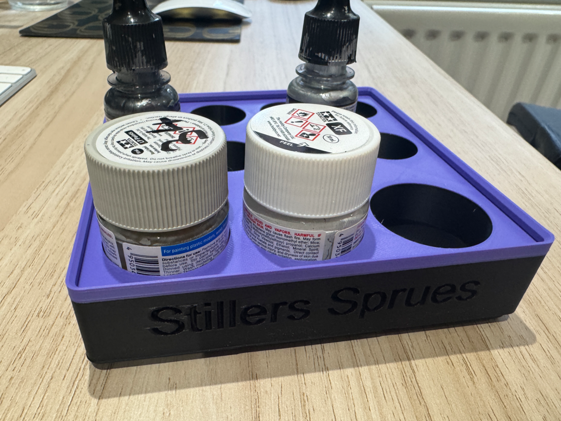 Vallejo and Tamiya paint holder gridfinity