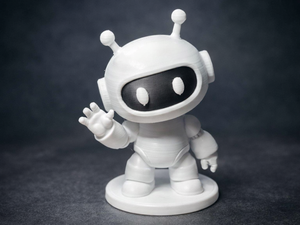 Cute Space Buddy – Mini Robot Figure 3D Print