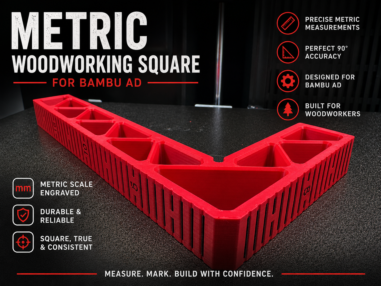 Precision Marking 90 Degree Square