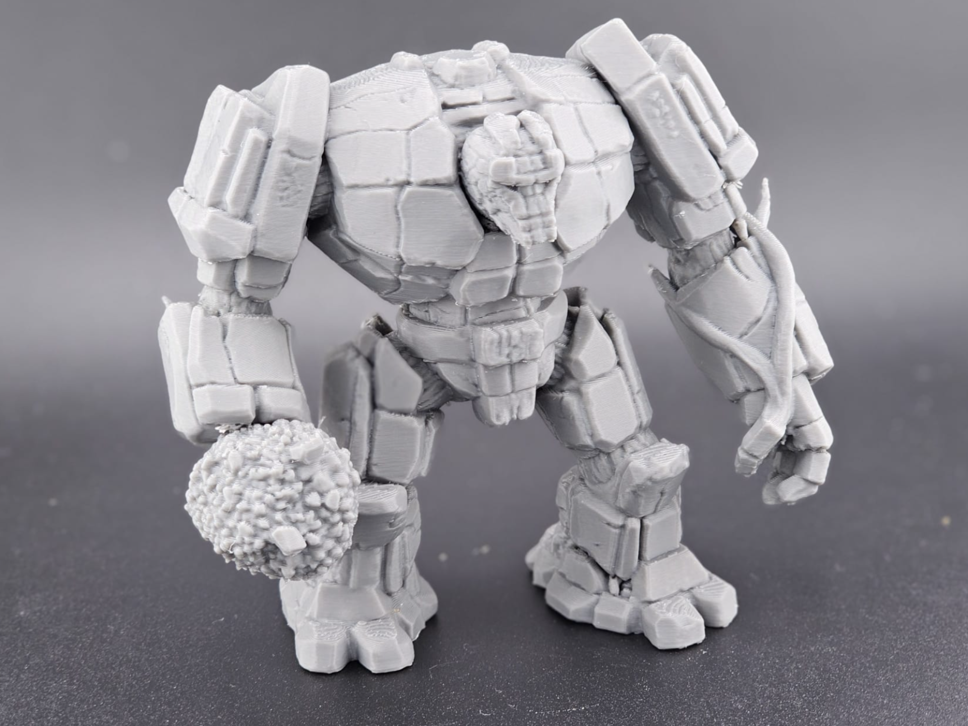 Fantasy Stone Golem Guardian