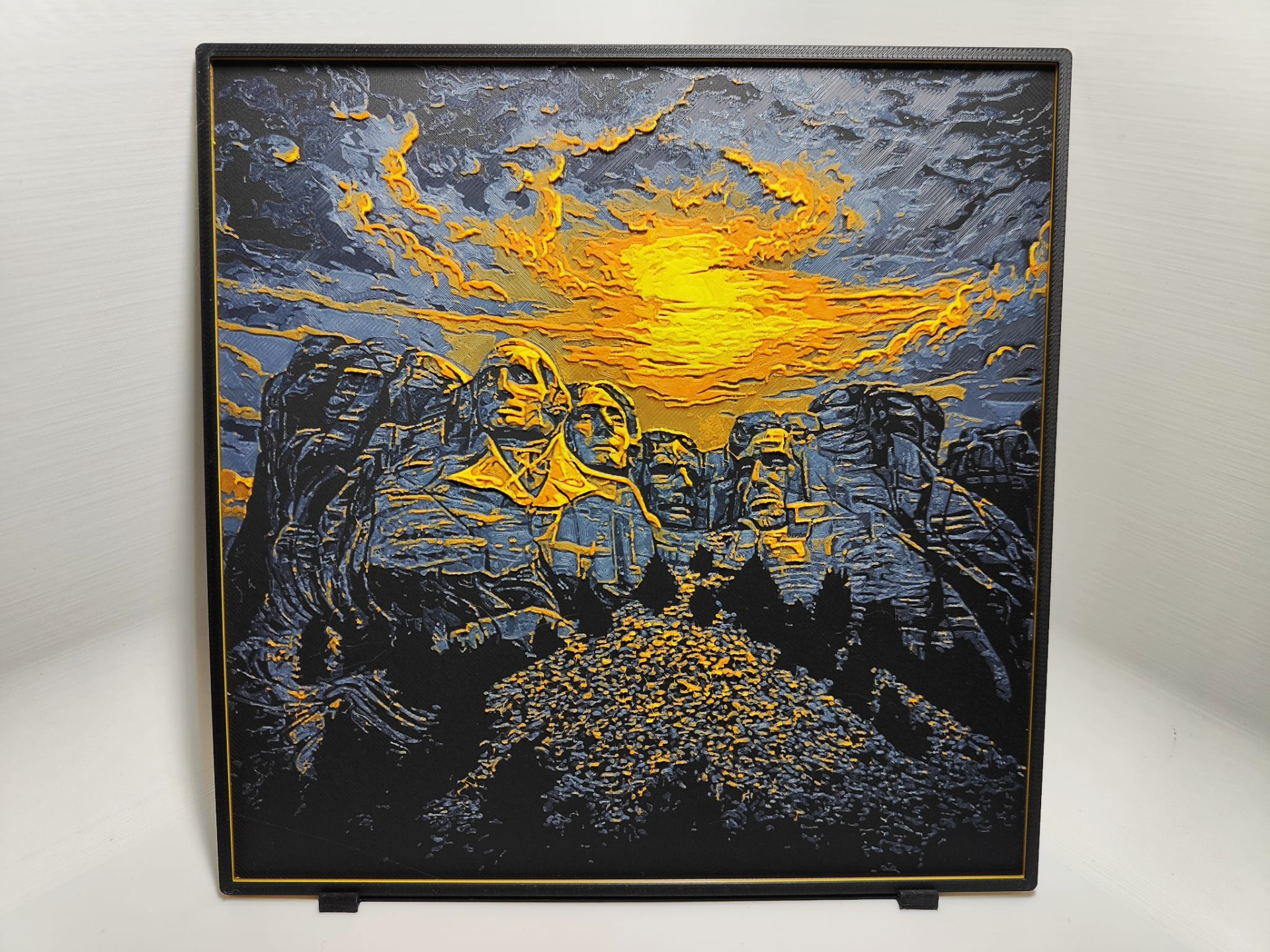 Mount Rushmore Sunset - Hueforge